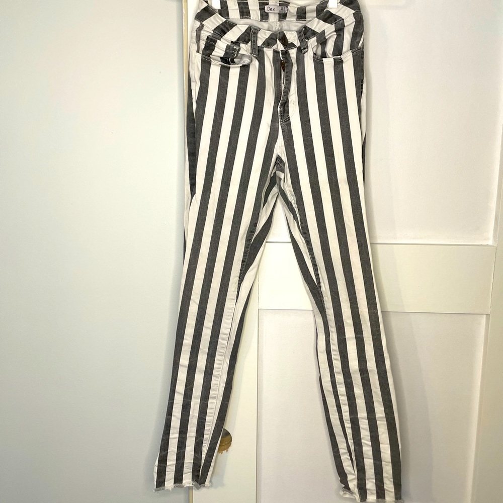 Dex striped denim